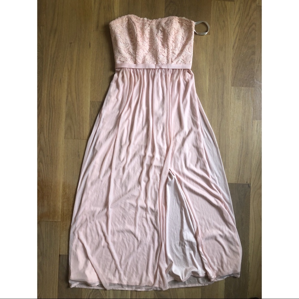 David’s Bridal F18095 Bridesmaids Dress in Petal